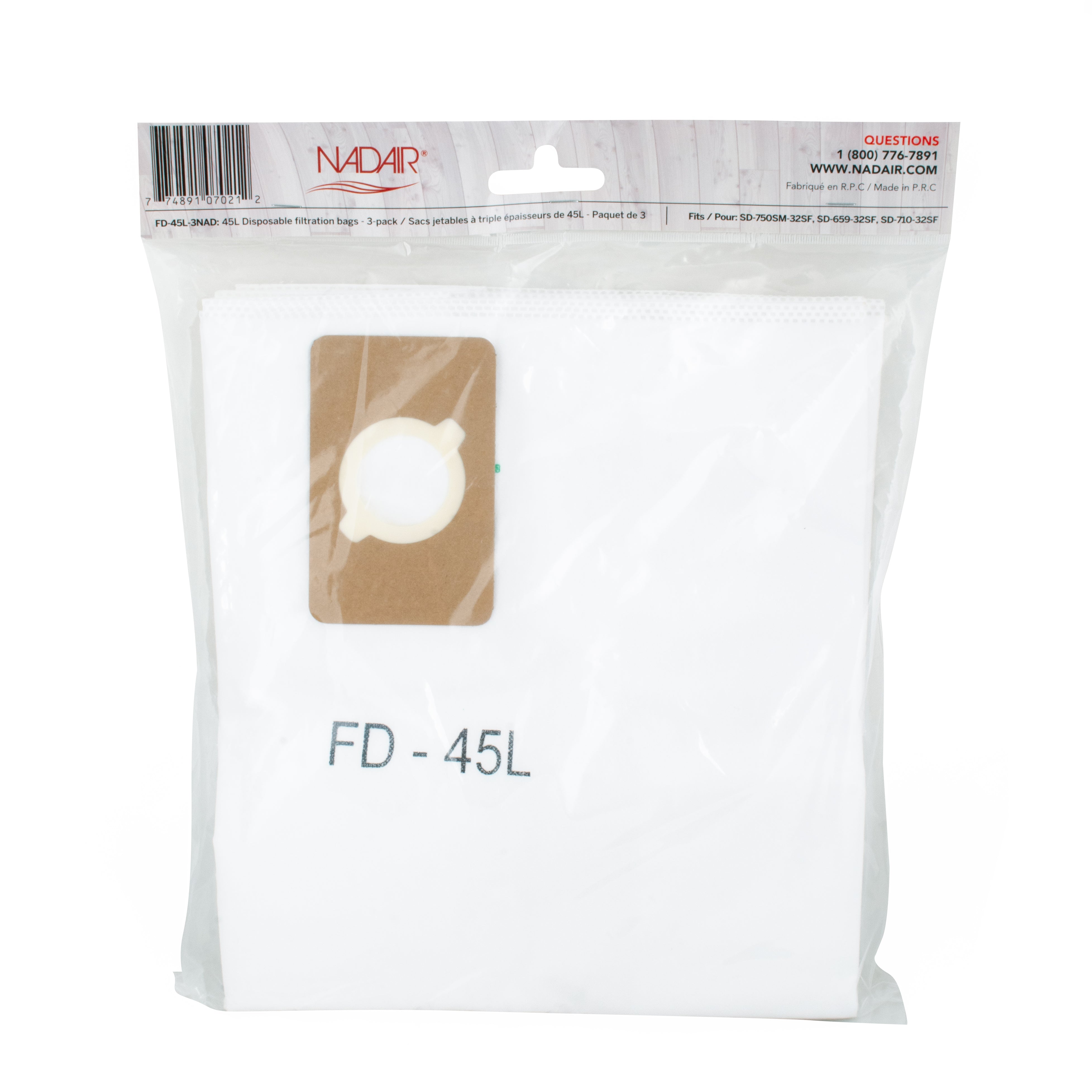 Nadair 22,5 L – 3 sacs haute efficacité