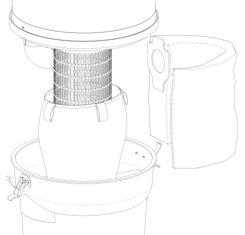 Drainvac Filtre Cage Métal 9 Gallons
