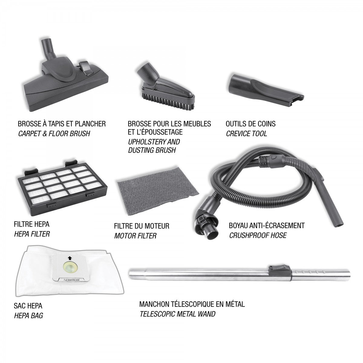 XV10W Xclusiv - Canister vacuum cleaner - 11 A