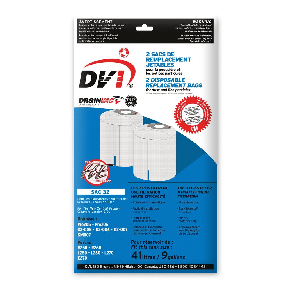 Drainvac fabric bags Pro2 Gen 2 Summum 41L pq2