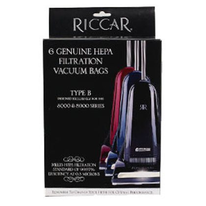 Riccar Type B Bags for 8000/9000 Series - Pack of 6