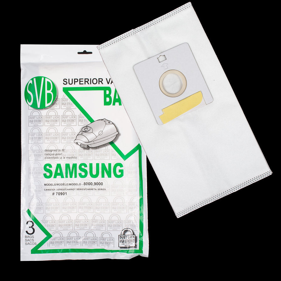 Samsung DustLock 5-Ply Bags for 7910, 8000, 9000 Carts - 3 Pack