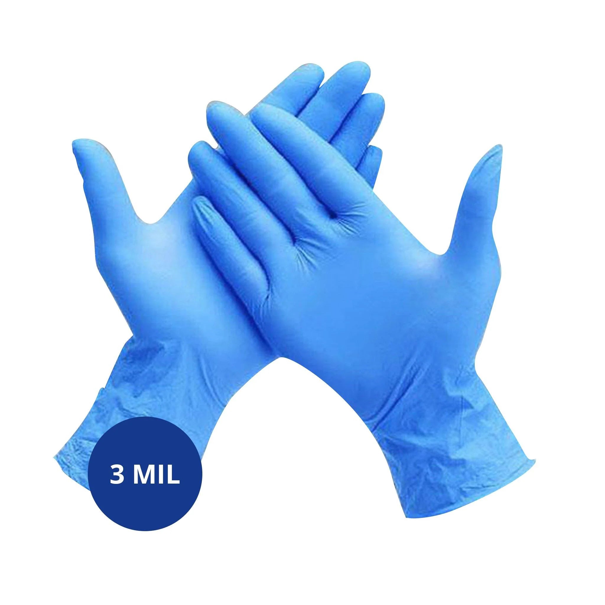 Sure Touch Blue Nitrile Gloves, Box of 100, Large