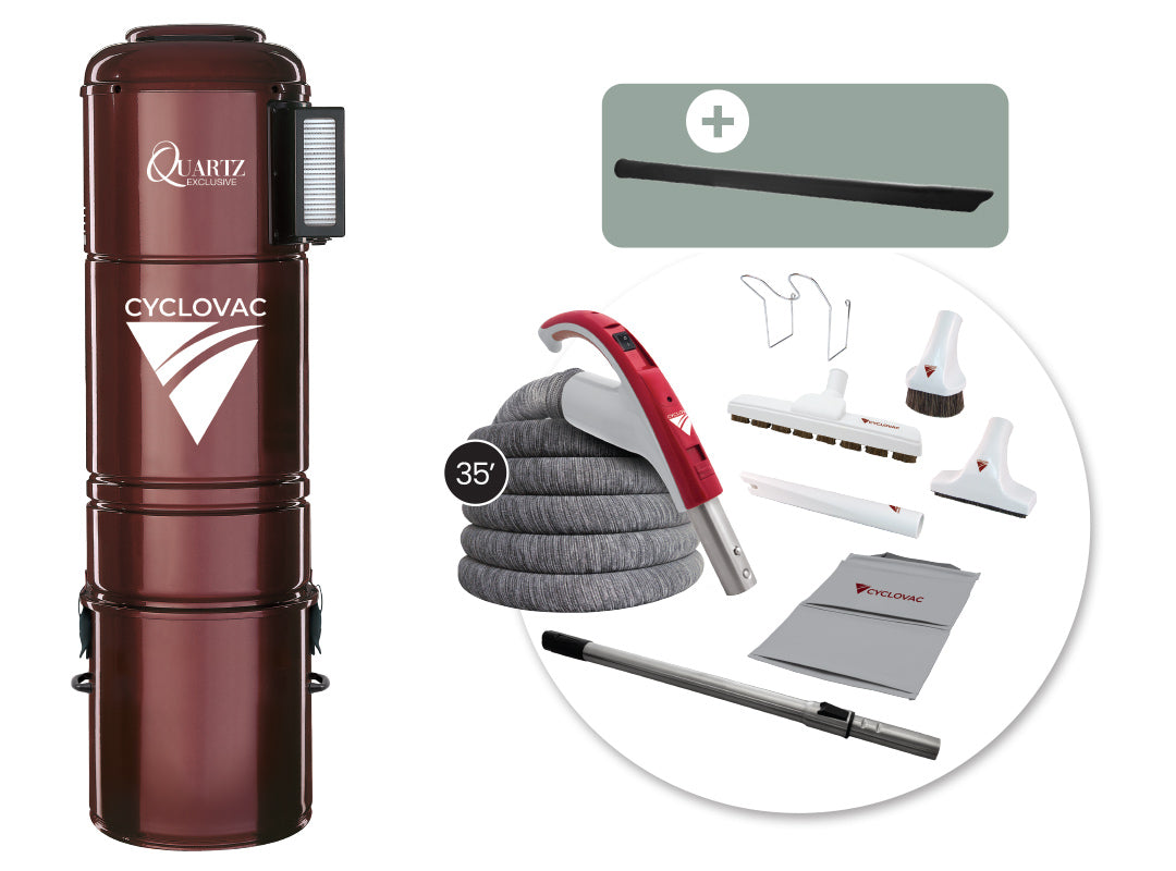 CycloVac Quartz exclusive hybride Aspirateur Central