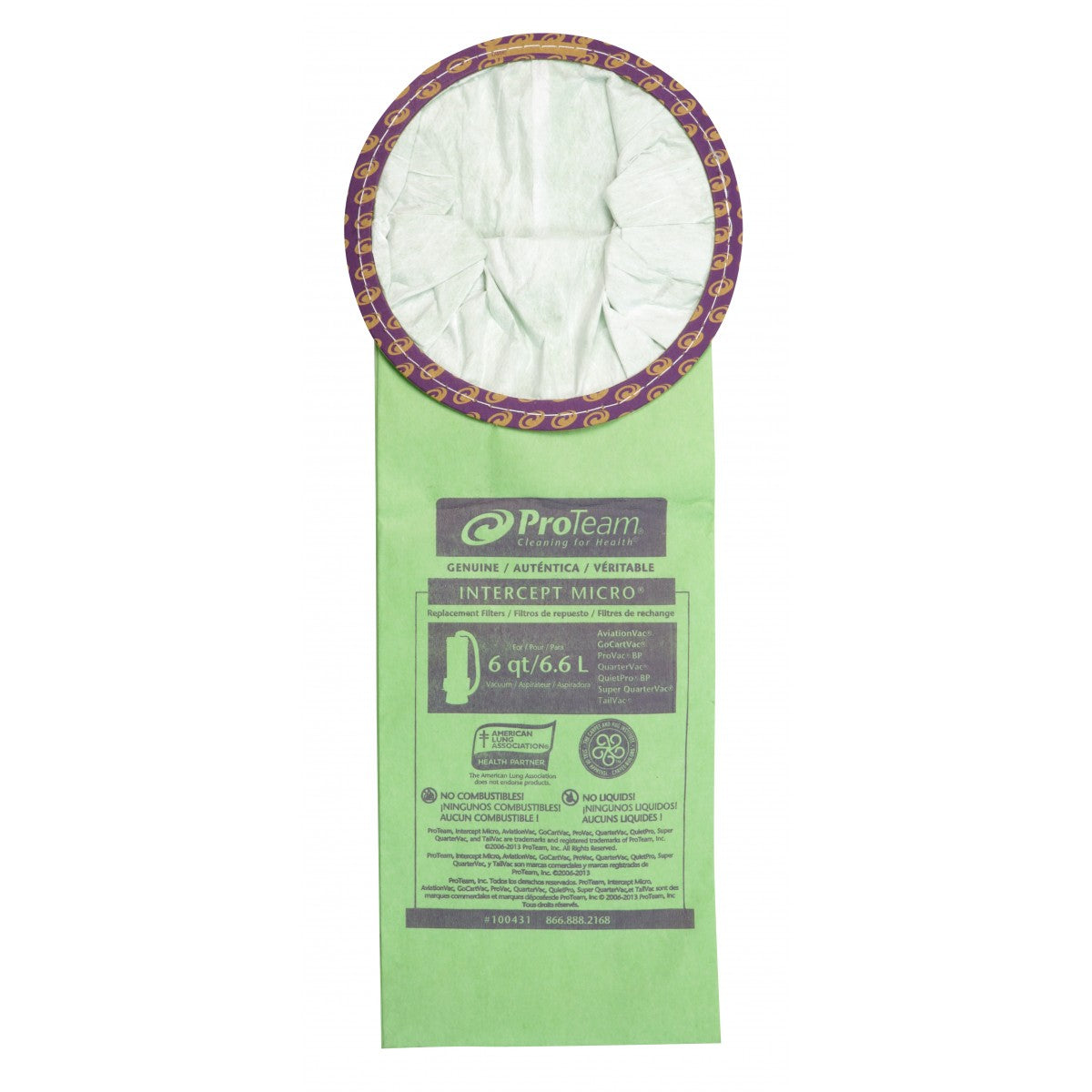 Sacs Proteam d'origine rond 6 qt PQ10