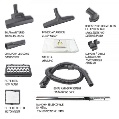 Johnny Vac Silenzio HEPA 1400W Vacuum Cleaner 
