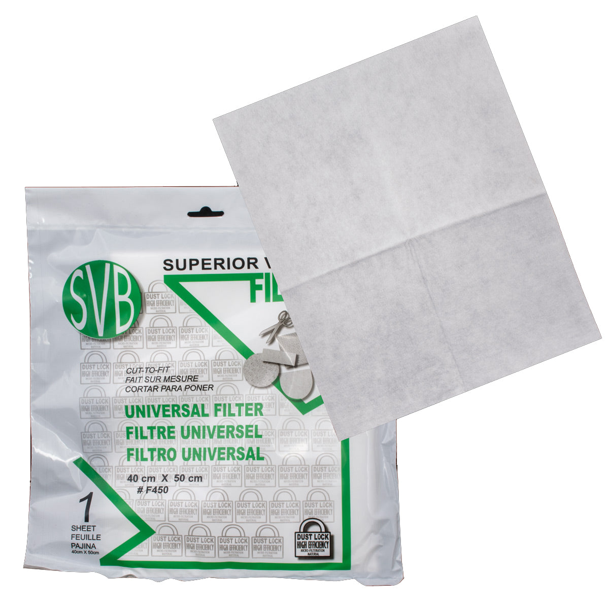 Filtre à découper pour aspirateur