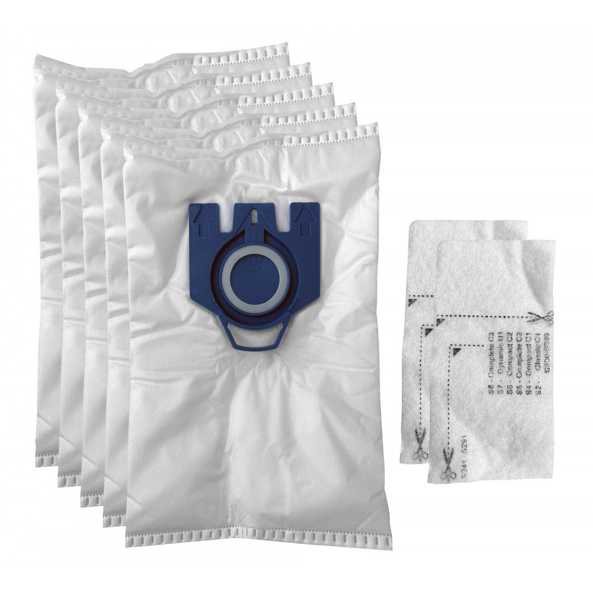 Miele Style FJM Bags with 2 Filters - Pack of 8