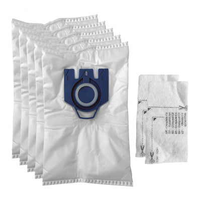 Miele Style FJM Bags with 2 Filters - Pack of 8