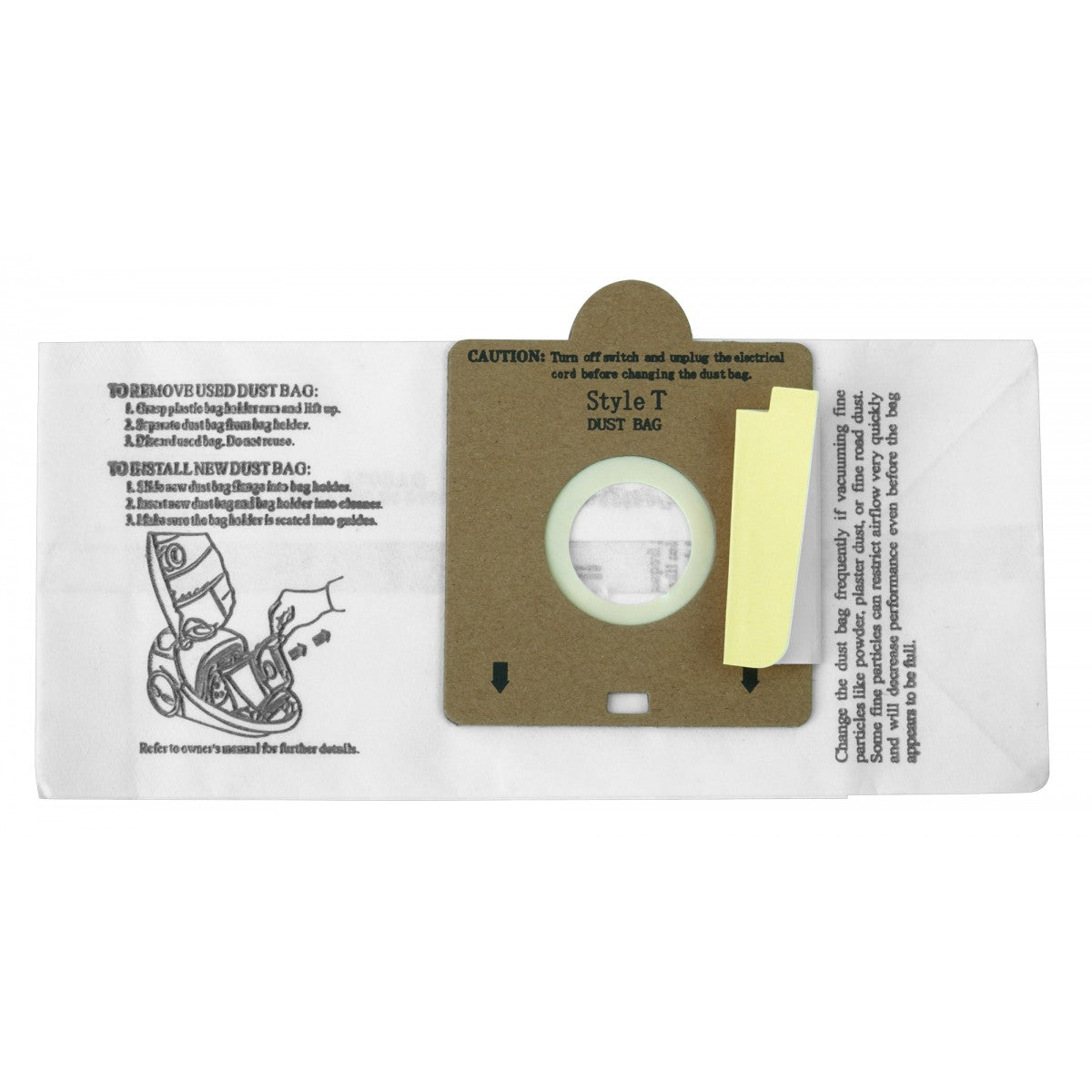 Sacs Micro Eureka Type T (Paquet de 3)
