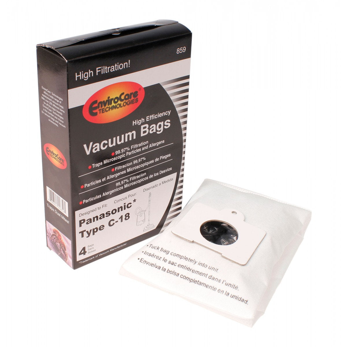 Panasonic High Efficiency Bags C18 PQ 4