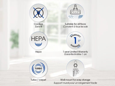 Aspirateur Airstream StickVac+ Puissant, Léger et Sans Fil