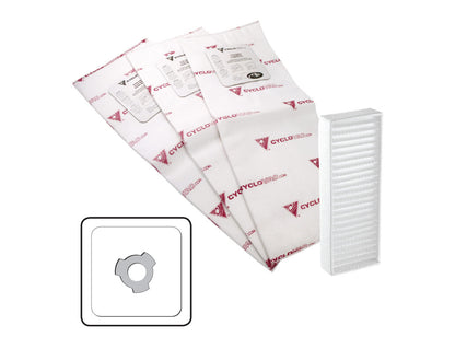 TDSAC83C Heavy Duty Electrostatic Bags (3 Pack) &amp; 1 Carbon Dust Filter